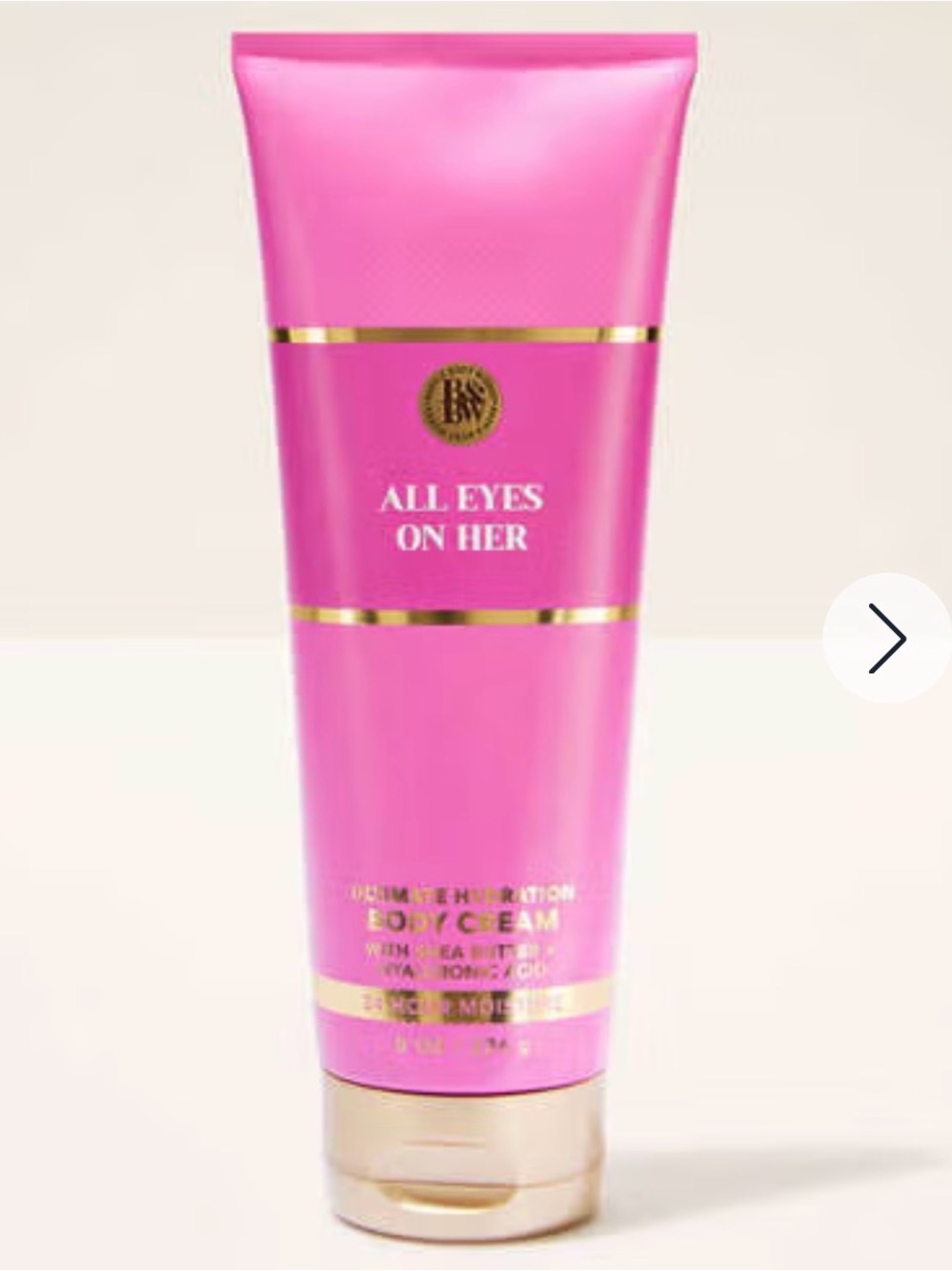 Bath & Body Works All Eyes On Her Pink & Gold Body Cream